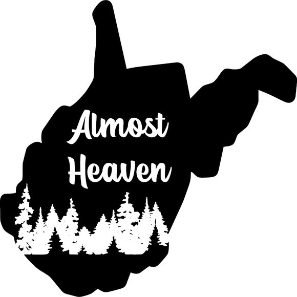 State of West Virginia 5" wide  Decal Sticker for Cars, Trucks, windows and more - Picture 2 of 2